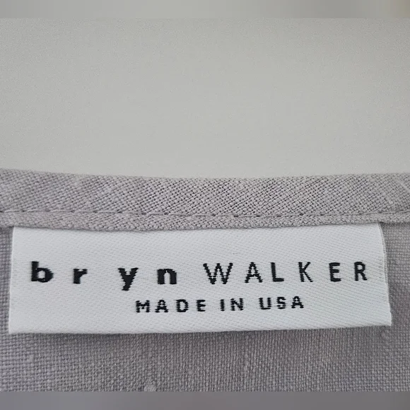 bryn Walker Linen short sleeve lagenlook blouse light lavender color size XL - Picture 7 of 11